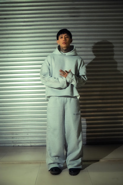 Deconstruct Suade Hoodie in Gryish