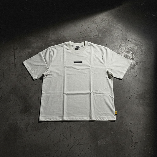 WRONG TAG TEE — PREMIUM CROPPED BOXY TEE IN OFFWHITE