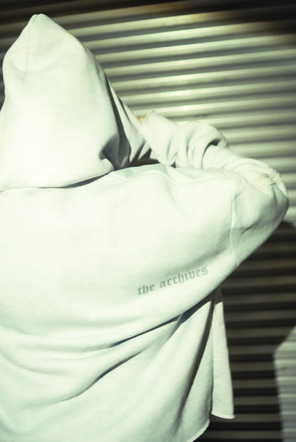 Deconstruct Suade Hoodie in Gryish