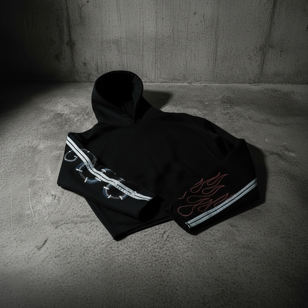 SNKE Hoodie in Sleek black