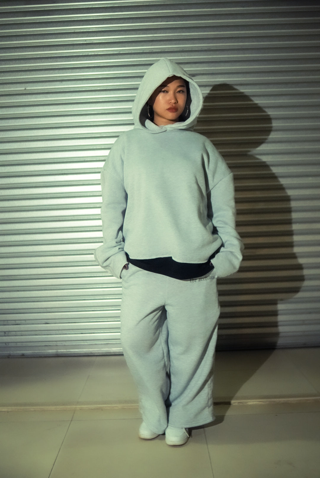 Deconstruct Suade Hoodie in Gryish