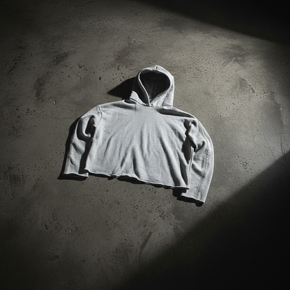 Deconstruct Suade Hoodie in Gryish