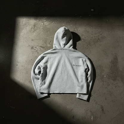 Deconstruct Suade Hoodie in Gryish