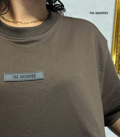 WRONG TAG TEE — PREMIUM CROPPED BOXY TEE IN CEDAR